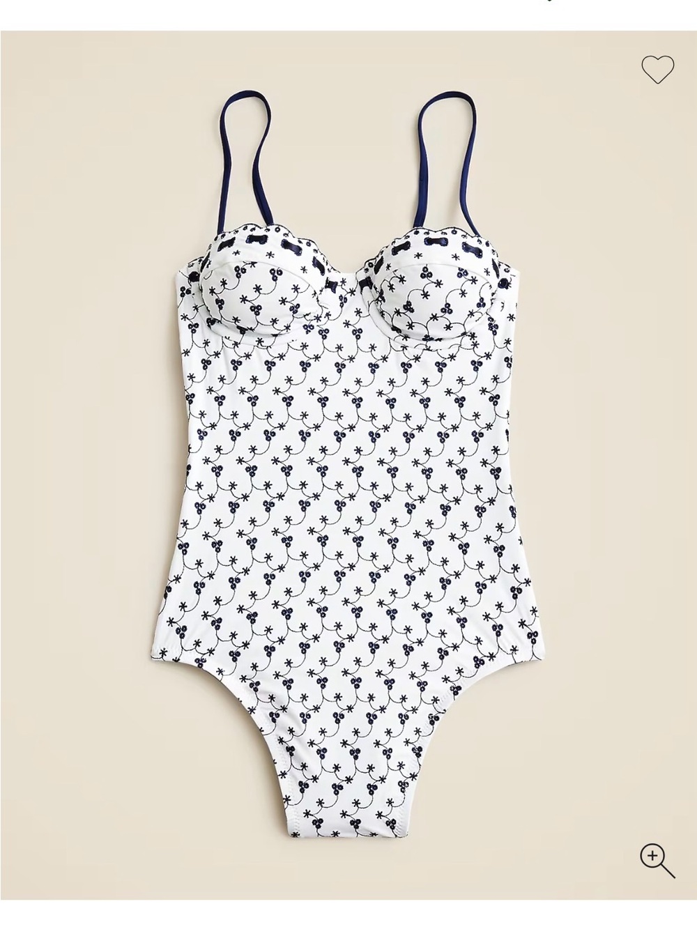 J Crew eyelet swimsuit